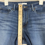 Signature LEVI Strauss Gold Mid Rise Bootcut Womens Sz28 Dark Wash Stretch Jeans