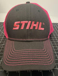 Womens Stihl Outfitters Chainshaw Mesh Trucker Snapback Hat Cap Hunt Gray Pink