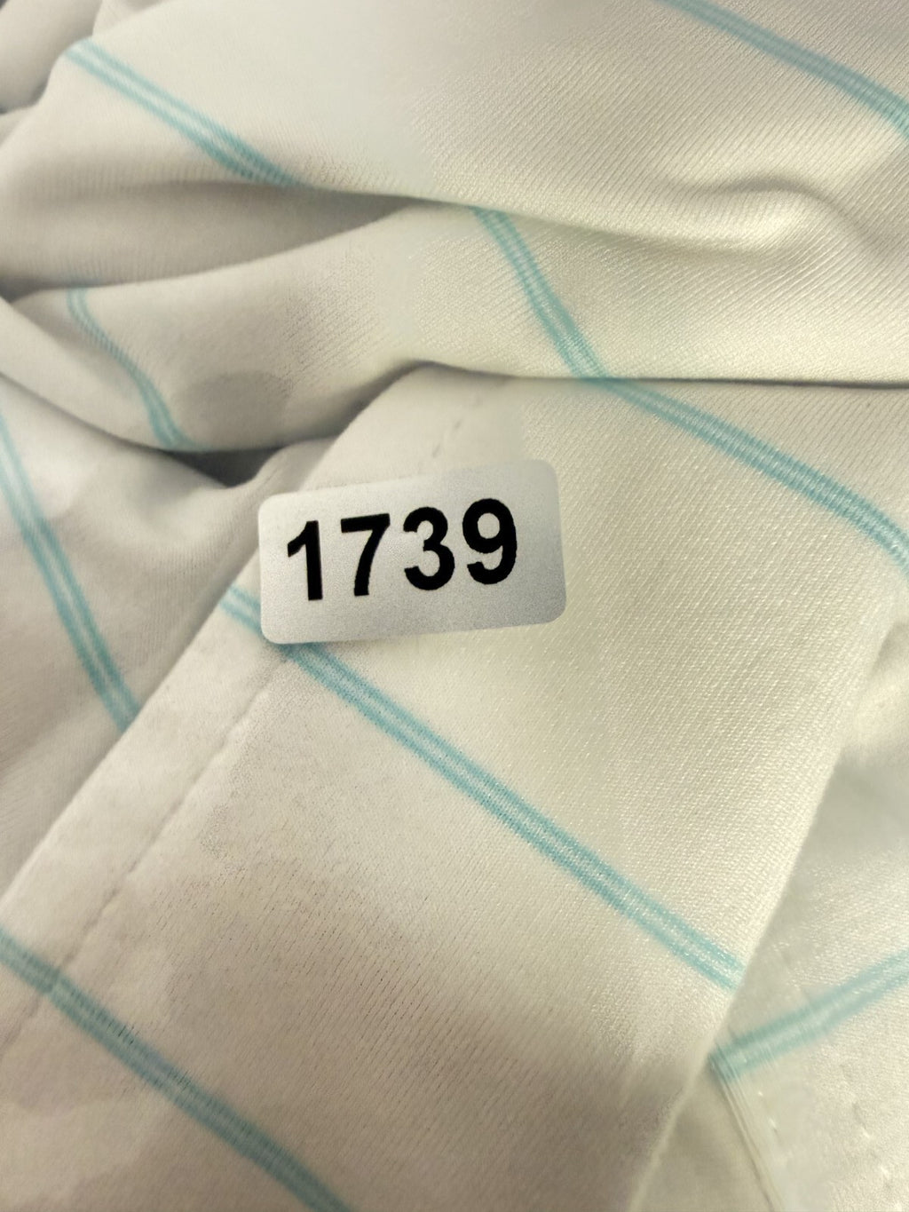 FJ FootJoy Polo Shirt Mens Size XL Light Blue Striped Casual Golf Short Sleeve