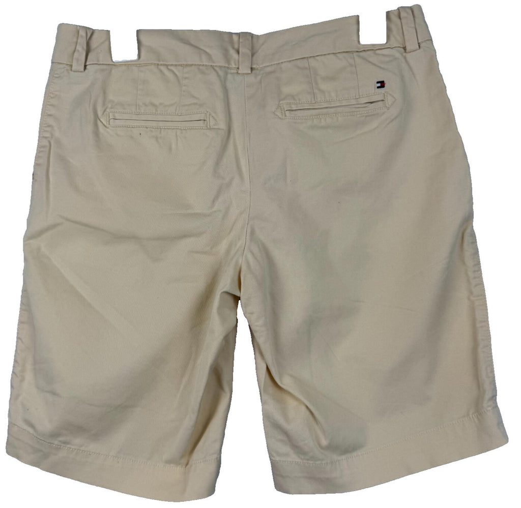 Tommy Hilfiger Chino Khaki Shorts High Rise Pockets Cotton Yellow Womens Size 6