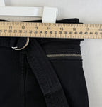 Banana Republic Mid Rise Skinny Jeans Womens Size 30L Black ~zip pockets w/ belt