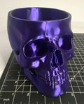 3D Printed Skull-Shaped Bowl - PLA - Purple