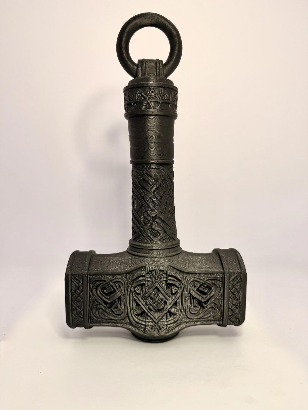 3D Printed Mjolnir- Black - PLA