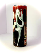 20 oz Blood Drip Killers Stainless Steel Tumbler with Lid, Straw Halloween