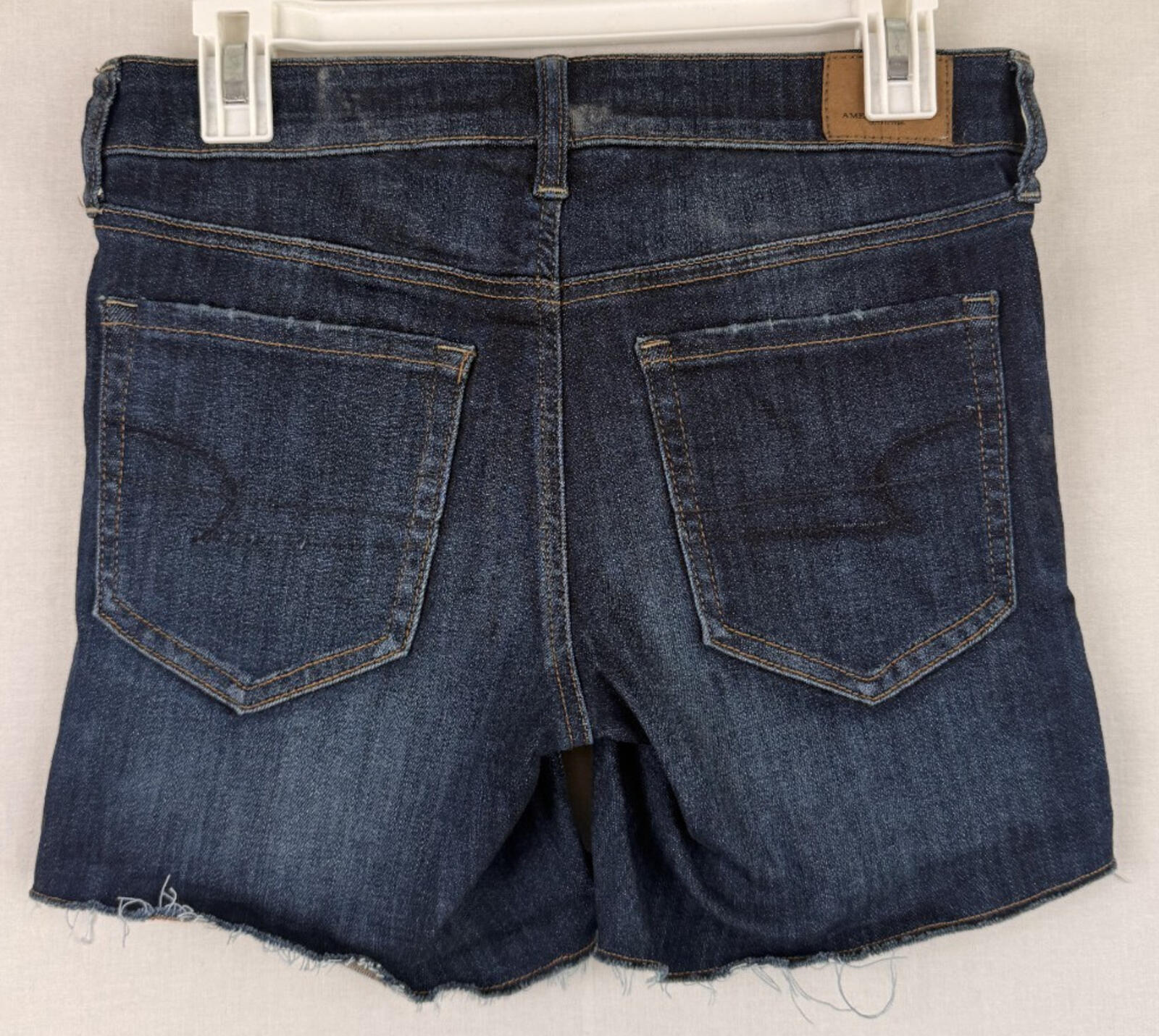 American Eagle Midi Shorts Next Level Stretch X Womens Sz 4 Dark Wash