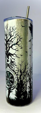 20 oz Norse Stainless Steel Tumbler with Lid, Straw