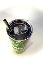 20 oz The Grinch Stainless Steel Tumbler with Lid, Straw