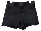 American Eagle Womens Size 12 Highest Rise 90's Boyfriend Shorts Stretch Black