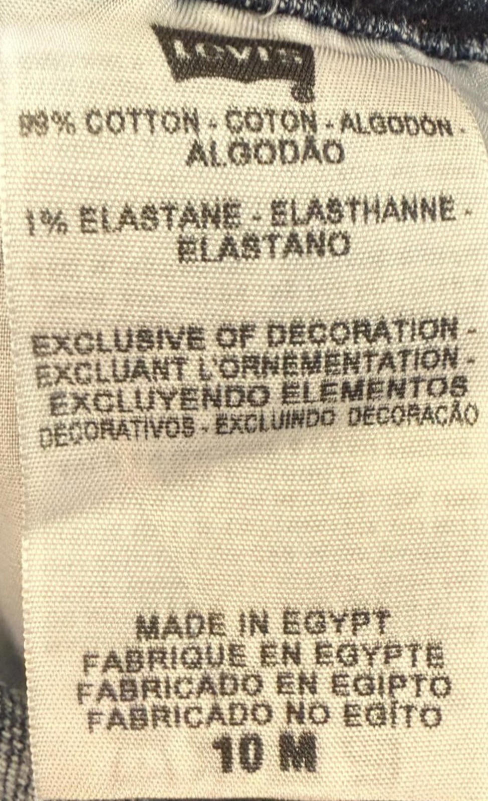 Levis 515 Bootcut Jeans Womens Blue Denim Size 10M