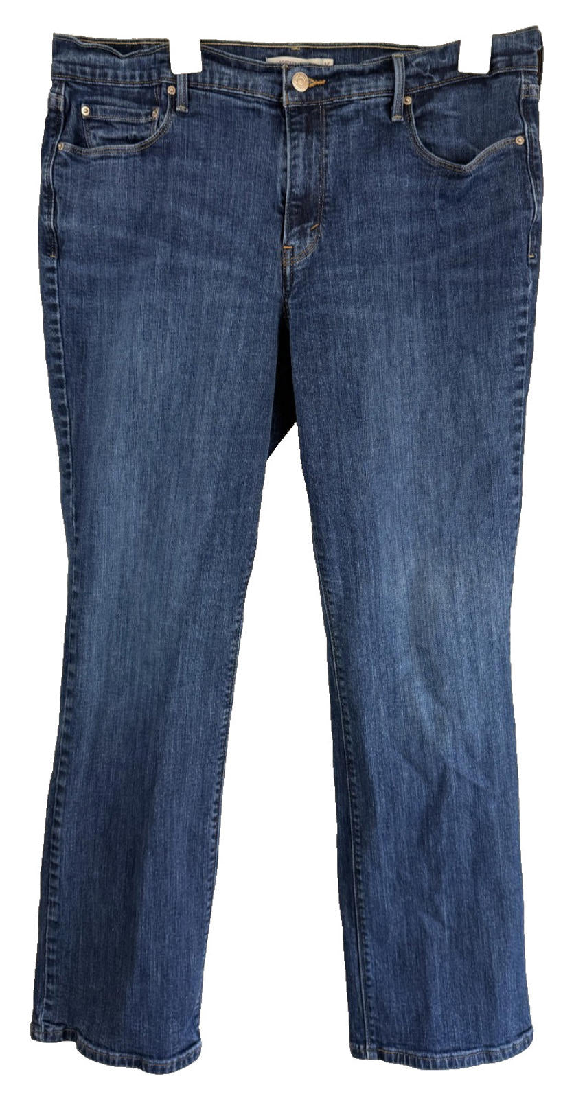 Levi's 505 Women's Striaght Leg Jeans Meduim Wash Size 16 Blue