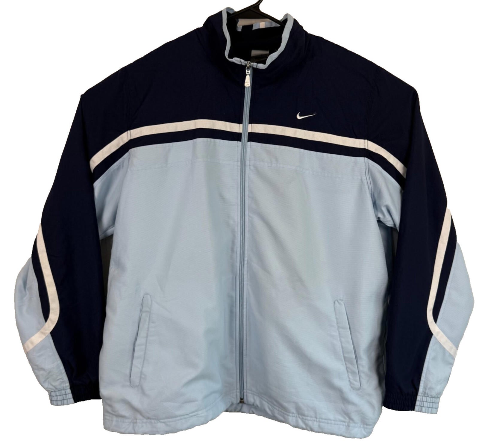 Nike Jacket Womens Size Large Light/Dark Blue Sporting Excellence