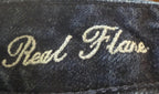 American Eagle Real Flare Jeans Women 6 Blue Dark Wash Low Rise