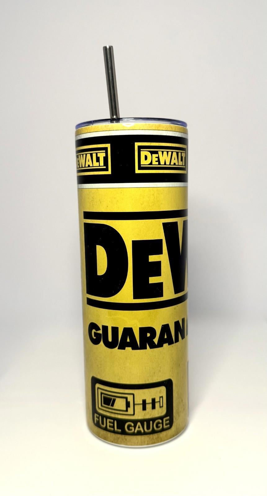 20 oz Dewalt Stainless Steel Tumbler with Lid, Straw