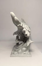 3D Printed Eagle and Mjolnir - Stone Looking PLA