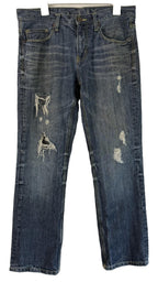 Helix Slim Boot Cut Jeans Mens 32 x 30 Distressed Y2k