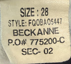 Joes Slouched Slim Womens Jeans Sz 28 - Stretch Light Distressed