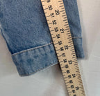 LEVIS Girls Blue Jean Denim Trucker Jacket Youth Size XL (13-15yrs) Pockets