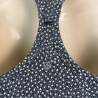 Lululemon Cool Racerback Tank Top Womens Sz 4 Black White Activewear Workout