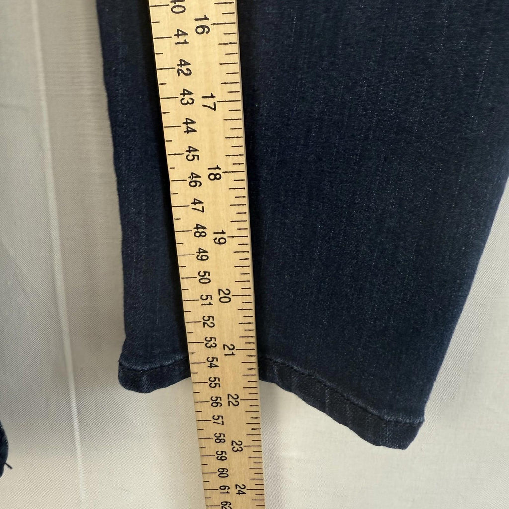 Juicy Couture Crop Capri Womens Jeans Size 6 Skinny Medium Blue Elastic Waist