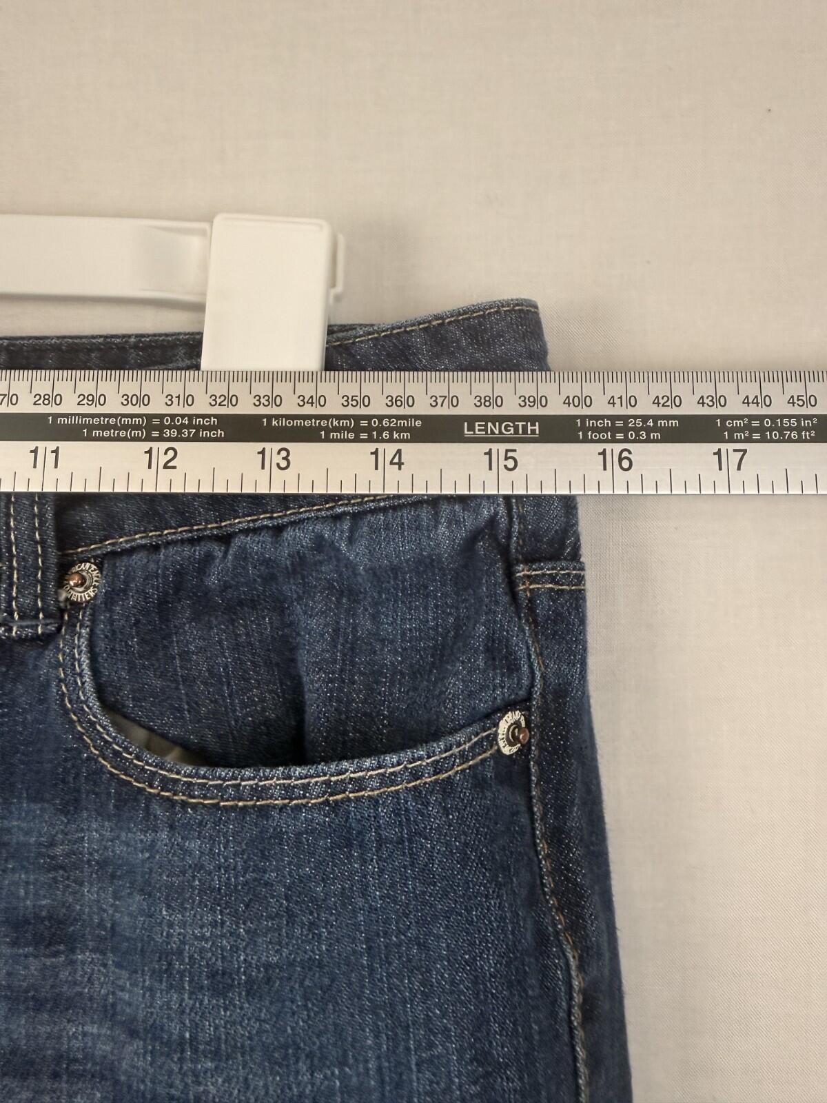 American Eagle 77 Straight Jeans Womens Size 6 Long Blue Denim 30x31