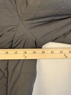 The North Face Women's Gray Quilted Full Zip Jacket M/M Teal Accents