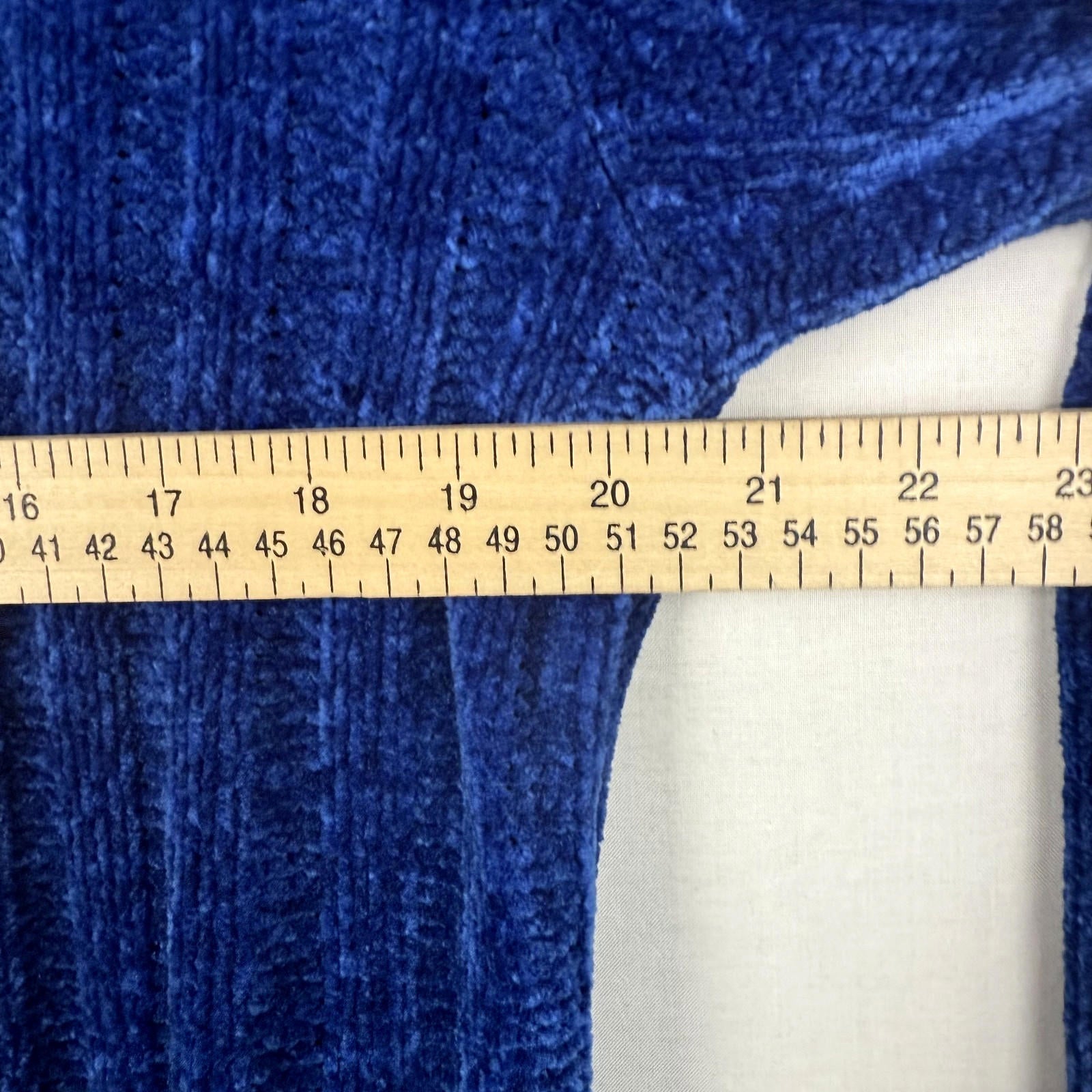 Knit Fit Womens Button Up Cardigan Size xl Royal Blue 100% acrylic