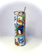 20 oz Rudolph Stamps Stainless Steel Tumbler with Lid, Straw