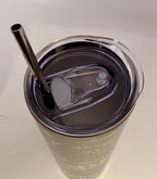 20 oz Supernatural Stainless Steel Tumbler with Lid, Straw