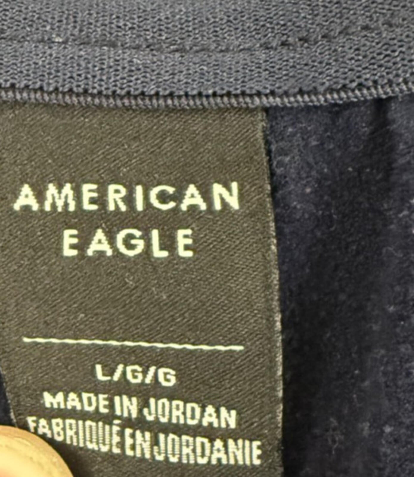American Eagle Mens Basketball Shorts USA Sz Large Zipper Pockets Drawstring