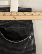 American Eagle Skinny Mens Jeans Air Flex 31x30 Black Distressed Stretch Denim