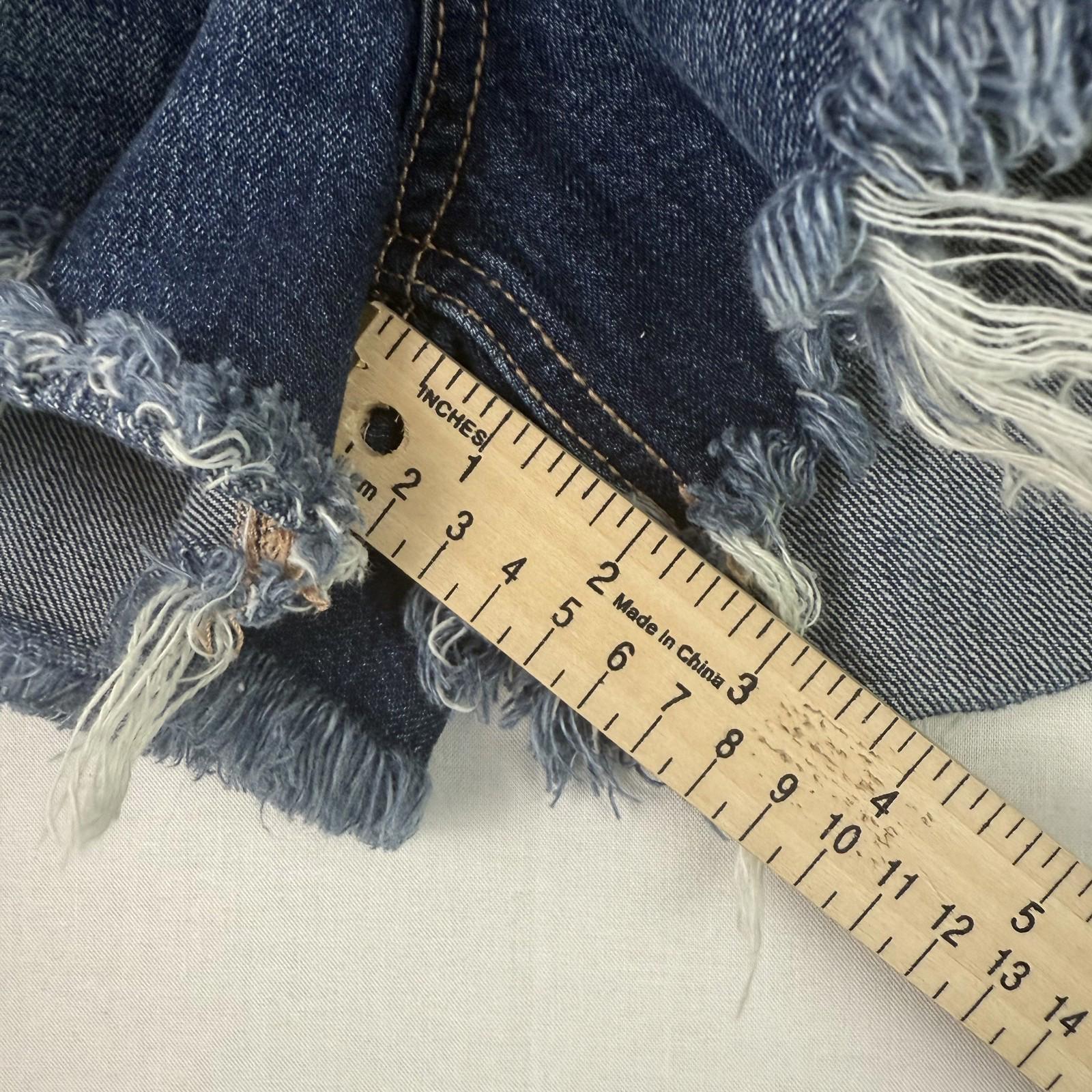 American Eagle Shorts Womens 8 Blue Jean Cutoff Tomgirl Distressed