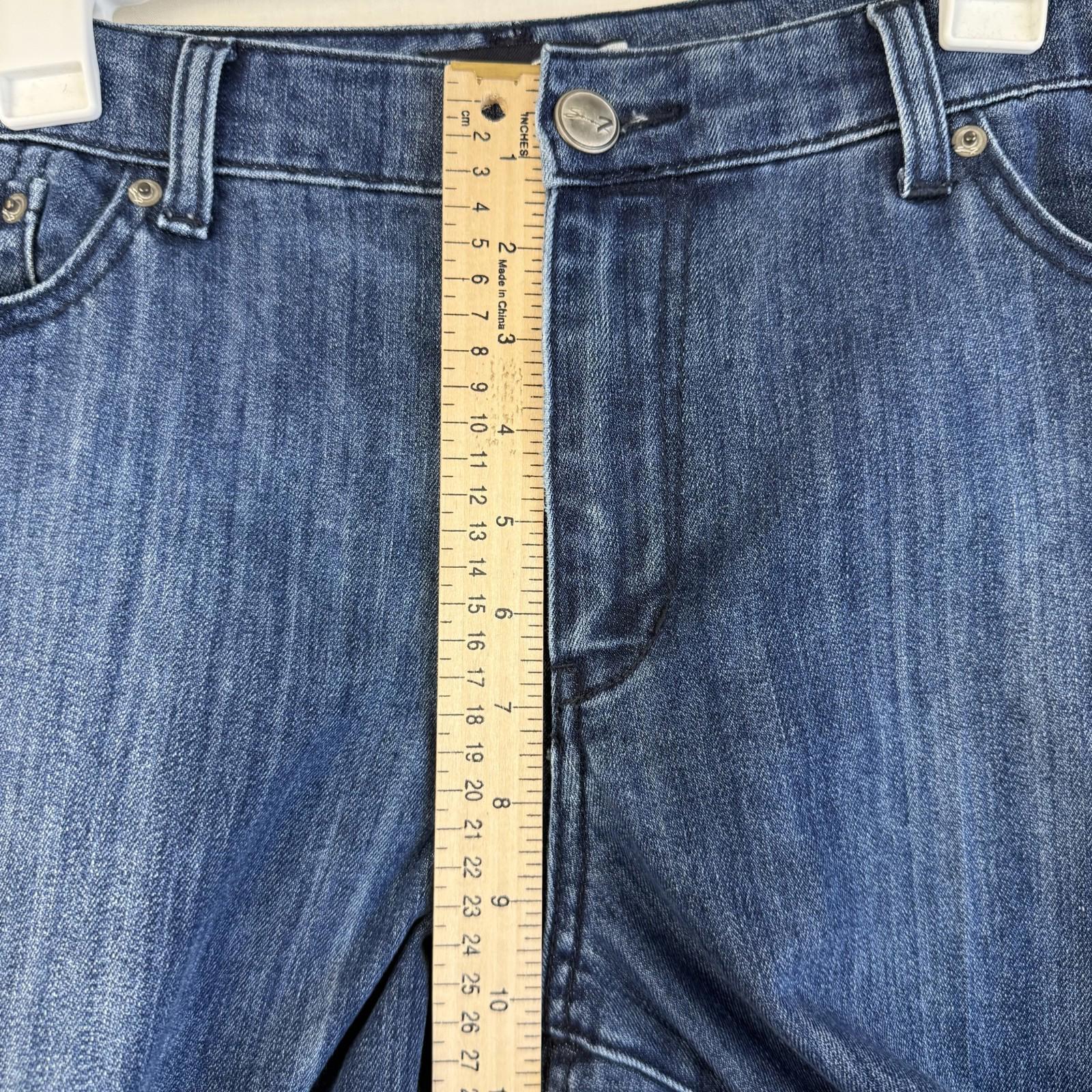 Seven7 Womens Jeans Size 14 Flare dark Stretch