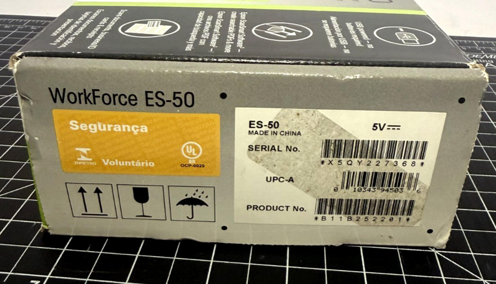 Unused Open Box Portable EPSON WorkForce ES-50 Color Document Scanner