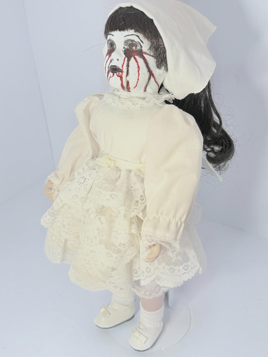 Sister Beatrice  - OOAK Scary Creepy Doll 14" Hand Painted Horror Haunting Art