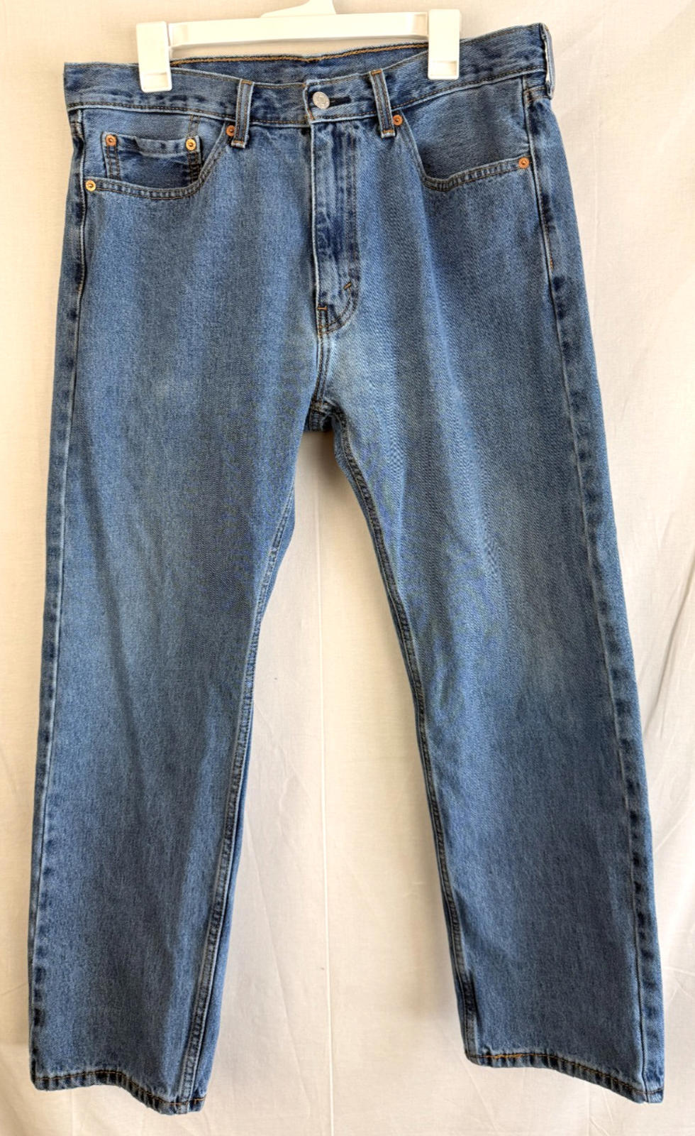 Levi’s 505 Regular Straight Denim Jeans Size 36x29 Blue Dark Wash