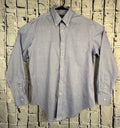 Lauren Ralph Lauren Button Down Mens 15.5 34/35 Blue Classic Fit Non Iron Shirt