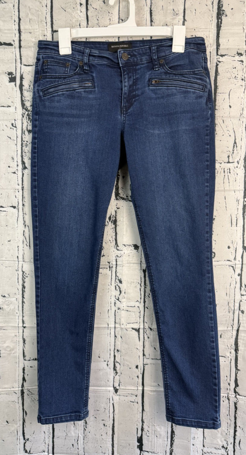 Banana Republic Legging Womens Jeans Sz 10 Zip pockets Sameday Shipping