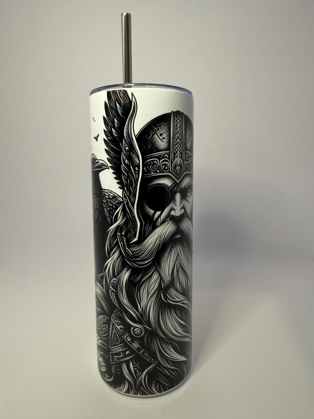 20 oz Odin Stainless Steel Tumbler with Lid, Straw