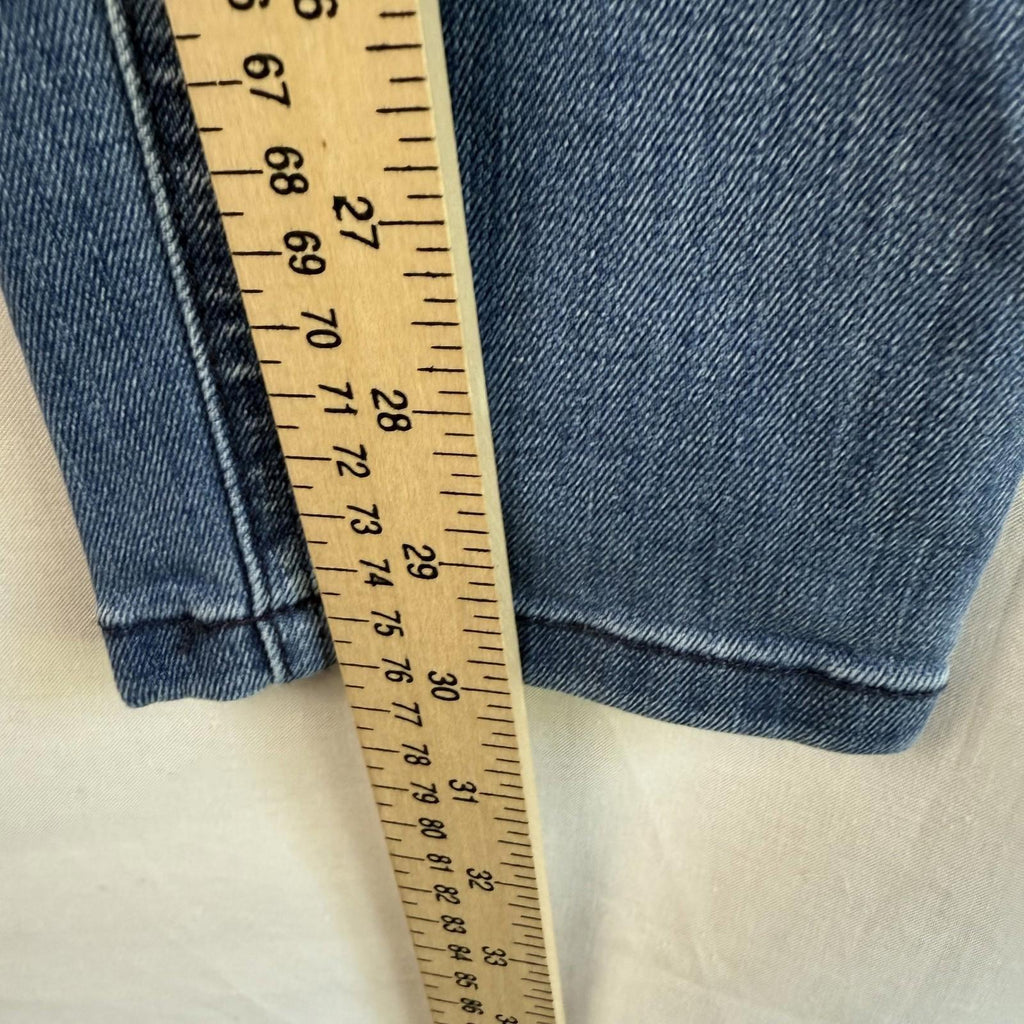 NEW LL Bean Flex Jeans Womens 12 Regular Skinny Mid Rise Stretch Denim 30x30
