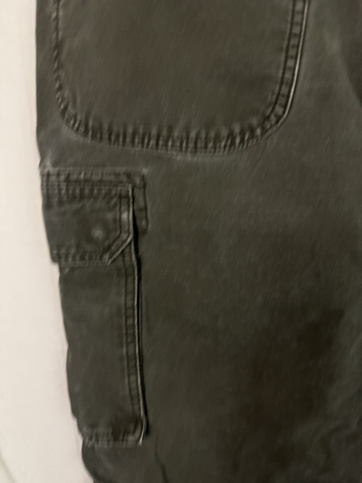 Wrangler Pants Mens 38x30 Grey Carpenter Canvas Utility Workwear Cotton Casual