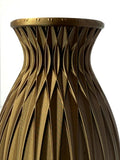 Copper Brown Metallic Vase - 3D Printed in PLA Plastic - 7 inches Tall