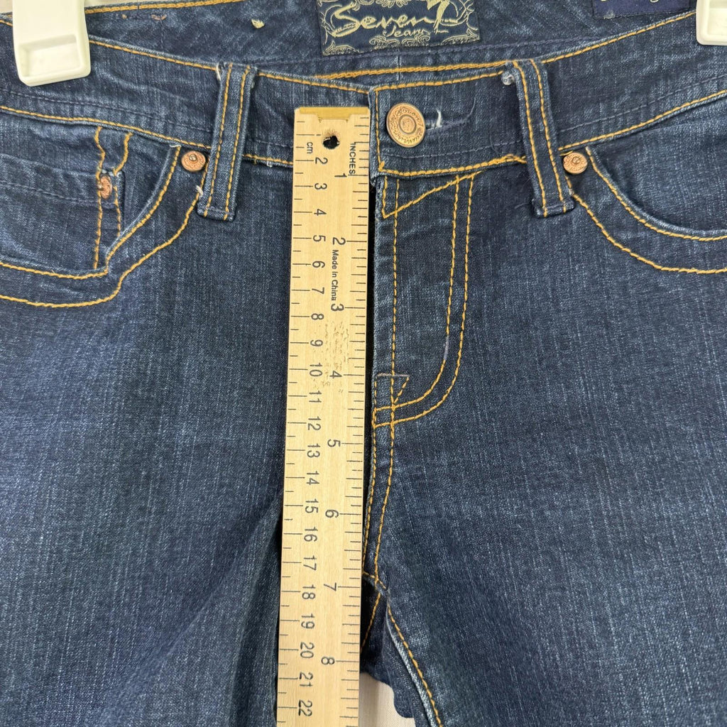 Seven 7 Womens Jeans Size 27 Straight Western
