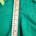 Tommy Hilfiger Womens Shorts Slim Fit Size 8 Cut Off Green with Belt