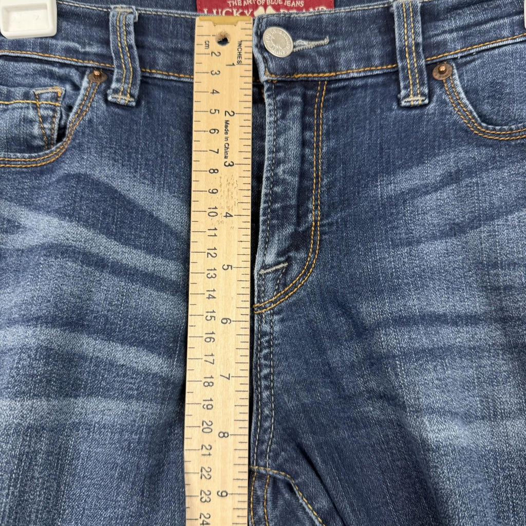 Lucky Brand Jeans Womens Sz 8/29 Sofia Skinny Whiskered Dark Wash Stretch