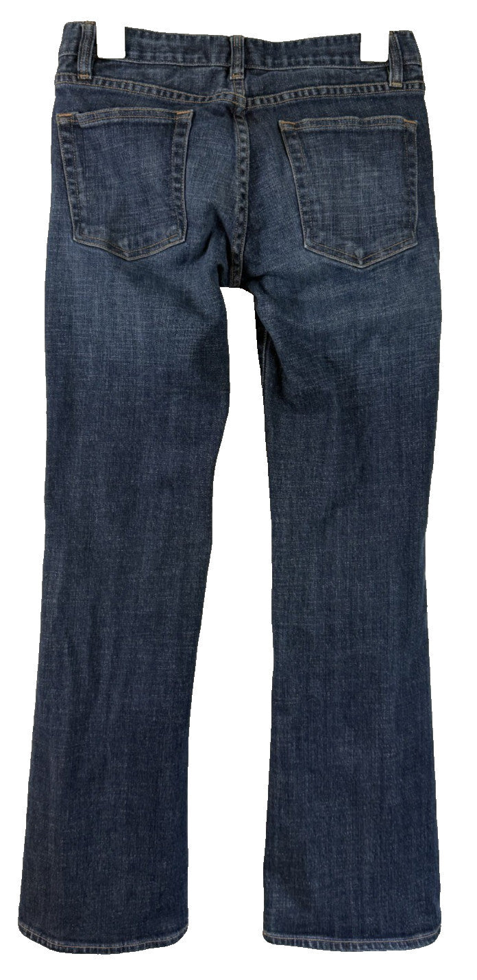 J. Crew Jeans Womens Size 27 Blue Bootcut Dark Wash Stretch Denim