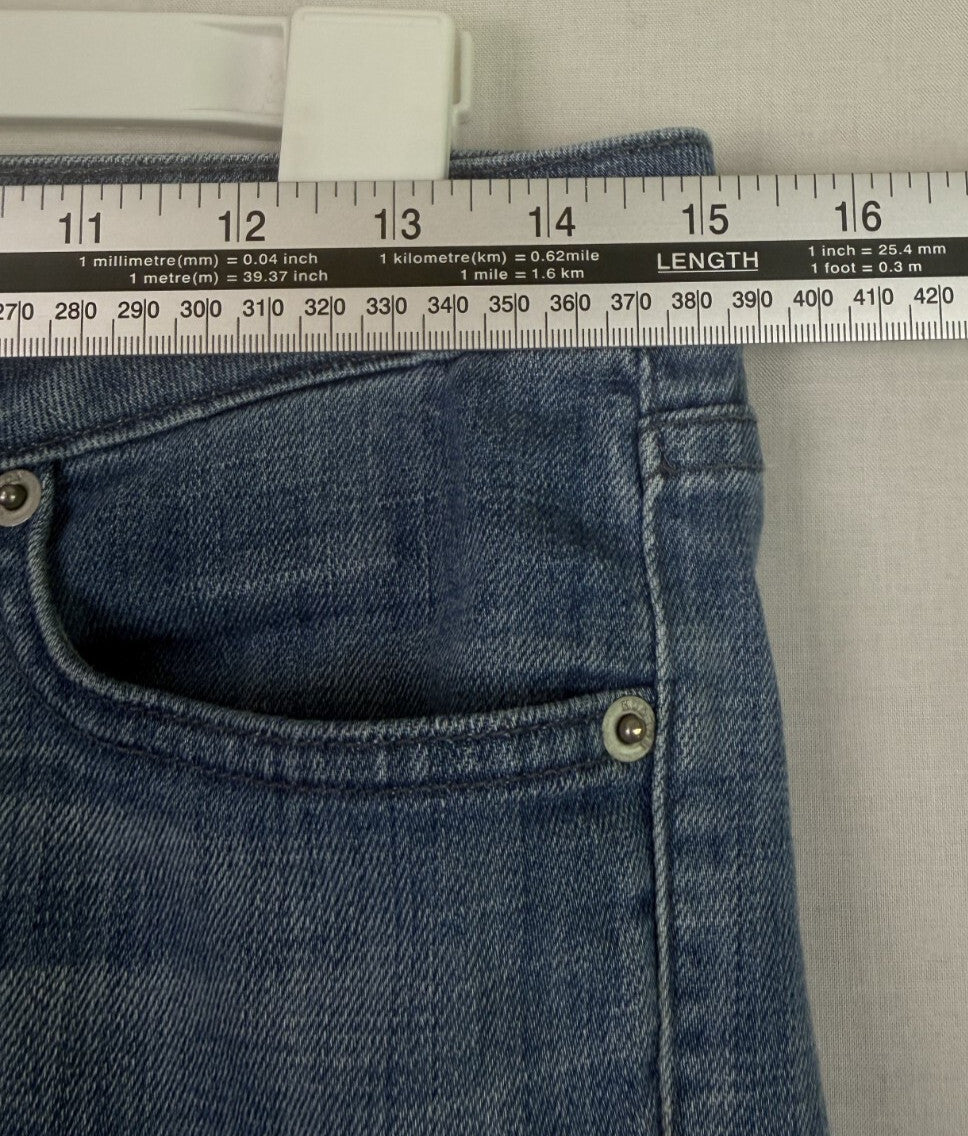 Hudson Women Jeans Size 27 Blue Skinny Stretch Low Rise *Made in USA*