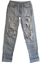 Empyre Jeans Tori Baggy Distressed Light Wash Denim Skater Grunge Womens Size 3
