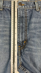 Levis 505 Regular Fit Straight Leg Blue Denim Jeans Mens 38x34 Medium Wash