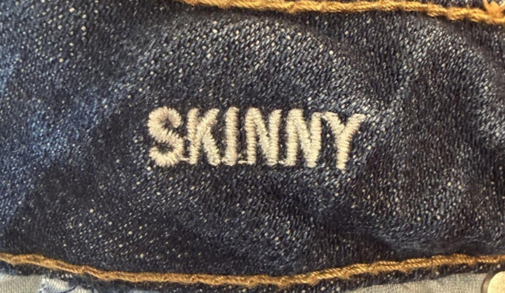 Womens American Eagle Outfitters Size 8 Regular Stretch Skinny Jeans Dark Wash
