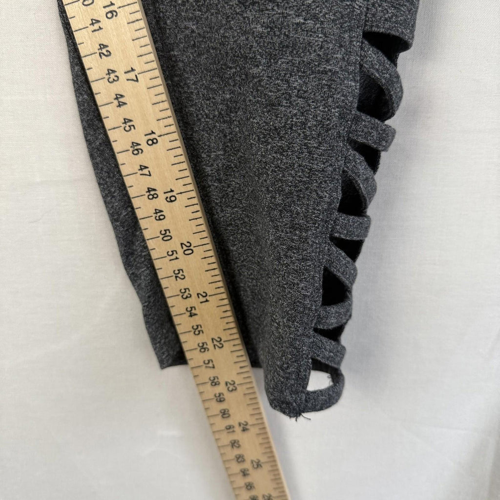 Victoria Sport Heathered Gray Compression Leggings Womens Size XL